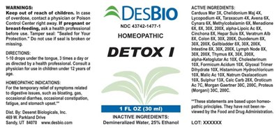 Detox I - DSRT568 Detox I 4 22 19